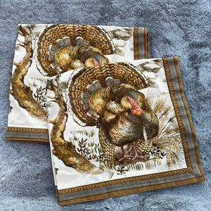 William Sonoma kitchen towels Set Thanksgiving Holiday Turkey Day Fall